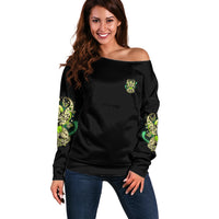 Karma Fairy Skull Off Shoulder Sweater - Wonder Print Shop