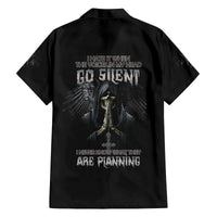 I Hate It When The Voices In My Head Skull Family Matching Long Sleeve Bodycon Dress and Hawaiian Shirt - Wonder Print Shop