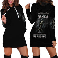 I Hate It When The Voices In My Head Skull Hoodie Dress - Wonder Print Shop