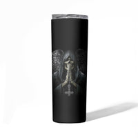 I Hate It When The Voices In My Head Skull Skinny Tumbler - Wonder Print Shop