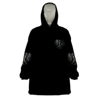 I Hate It When The Voices In My Head Skull Wearable Blanket Hoodie - Wonder Print Shop