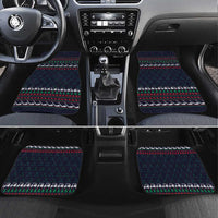 Santa Hole in One Christmas Car Mats with Golf Clubs and Festive Pattern - Wonder Print Shop