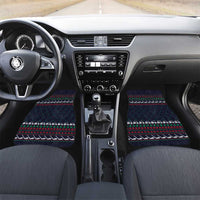 Santa Hole in One Christmas Car Mats with Golf Clubs and Festive Pattern - Wonder Print Shop