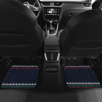 Santa Hole in One Christmas Car Mats with Golf Clubs and Festive Pattern - Wonder Print Shop