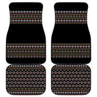 White and Red Christmas Wine Car Mats with Festive Pattern and Holiday Cheer - Wonder Print Shop