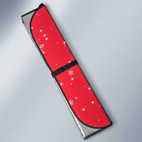 Bossy Elf Christmas Auto Sun Shade with Snowflakes and Striped Sleeves - Wonder Print Shop