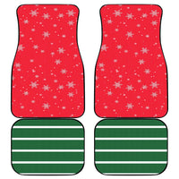 Bossy Elf Christmas Car Mats with Snowflakes and Striped Sleeves - Wonder Print Shop