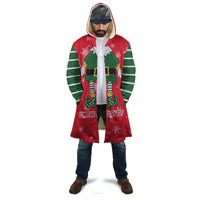 Bossy Elf Christmas Cloak with Snowflakes and Striped Sleeves - Wonder Print Shop