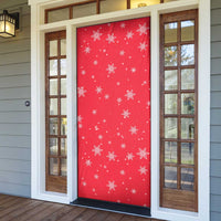Bossy Elf Christmas Door Cover with Snowflakes and Striped Sleeves - Wonder Print Shop