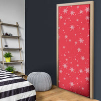 Bossy Elf Christmas Door Cover with Snowflakes and Striped Sleeves - Wonder Print Shop