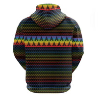 Rainbow Jesus Ah Men Christmas Hoodie with Colorful Stripes and Holiday Pattern - Wonder Print Shop