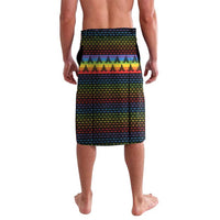 Rainbow Jesus Ah Men Christmas Lavalava with Colorful Stripes and Holiday Pattern - Wonder Print Shop