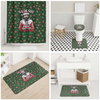 Go Jesus It's Your Birthday Christmas Bathroom Set with Presents and Festive Pattern - Wonder Print Shop