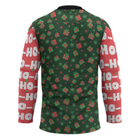 Go Jesus It's Your Birthday Christmas Hockey Jersey with Presents and Festive Pattern - Wonder Print Shop