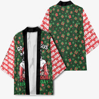 Go Jesus It's Your Birthday Christmas Kimono with Presents and Festive Pattern - Wonder Print Shop