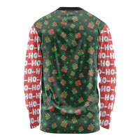 Go Jesus It's Your Birthday Christmas Long Sleeve Shirt with Presents and Festive Pattern - Wonder Print Shop