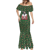Go Jesus It's Your Birthday Christmas Mermaid Dress with Presents and Festive Pattern - Wonder Print Shop
