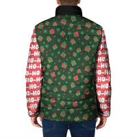 Go Jesus It's Your Birthday Christmas Padded Jacket with Presents and Festive Pattern - Wonder Print Shop