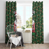 Go Jesus It's Your Birthday Christmas Window Curtain with Presents and Festive Pattern - Wonder Print Shop