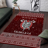 Vikings Fa La La La Christmas Area Rug Xmas Holiday Patterns - Wonder Print Shop