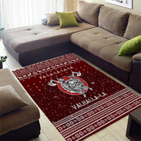 Vikings Fa La La La Christmas Area Rug Xmas Holiday Patterns - Wonder Print Shop