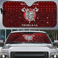 Vikings Fa La La La Christmas Auto Sun Shade Xmas Holiday Patterns - Wonder Print Shop