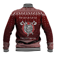 Vikings Fa La La La Christmas Baseball Jacket Xmas Holiday Patterns - Wonder Print Shop