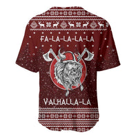 Vikings Fa La La La Christmas Baseball Jersey Xmas Holiday Patterns - Wonder Print Shop