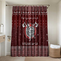 Vikings Fa La La La Christmas Bathroom Set Xmas Holiday Patterns - Wonder Print Shop