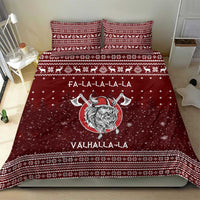 Vikings Fa La La La Christmas Bedding Set Xmas Holiday Patterns - Wonder Print Shop