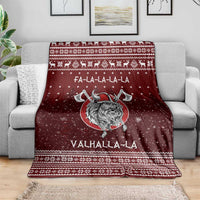 Vikings Fa La La La Christmas Blanket Xmas Holiday Patterns - Wonder Print Shop