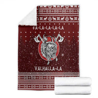 Vikings Fa La La La Christmas Blanket Xmas Holiday Patterns - Wonder Print Shop
