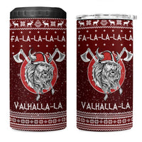 Vikings Fa La La La Christmas 4 in 1 Can Cooler Tumbler Xmas Holiday Patterns - Wonder Print Shop