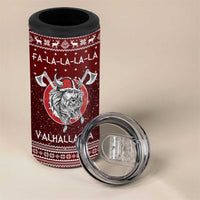 Vikings Fa La La La Christmas 4 in 1 Can Cooler Tumbler Xmas Holiday Patterns - Wonder Print Shop