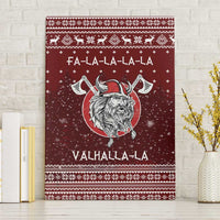 Vikings Fa La La La Christmas Canvas Wall Art Xmas Holiday Patterns - Wonder Print Shop