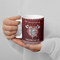Vikings Fa La La La Christmas Ceramic Mug Xmas Holiday Patterns - Wonder Print Shop