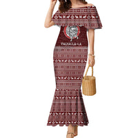 Vikings Fa La La La Christmas Family Matching Mermaid Dress and Hawaiian Shirt Xmas Holiday Patterns - Wonder Print Shop