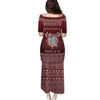 Vikings Fa La La La Christmas Family Matching Puletasi and Hawaiian Shirt Xmas Holiday Patterns - Wonder Print Shop