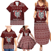 Vikings Fa La La La Christmas Family Matching Summer Maxi Dress and Hawaiian Shirt Xmas Holiday Patterns - Wonder Print Shop