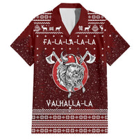Vikings Fa La La La Christmas Hawaiian Shirt Xmas Holiday Patterns - Wonder Print Shop