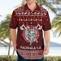 Vikings Fa La La La Christmas Hawaiian Shirt Xmas Holiday Patterns - Wonder Print Shop
