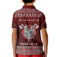 Vikings Fa La La La Christmas Kid Polo Shirt Xmas Holiday Patterns - Wonder Print Shop