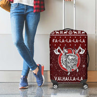Vikings Fa La La La Christmas Luggage Cover Xmas Holiday Patterns - Wonder Print Shop