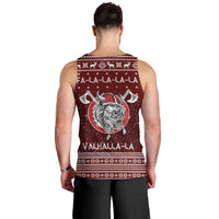 Vikings Fa La La La Christmas Men Tank Top Xmas Holiday Patterns - Wonder Print Shop