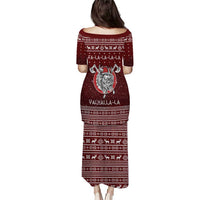 Vikings Fa La La La Christmas Puletasi Xmas Holiday Patterns - Wonder Print Shop