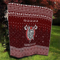 Vikings Fa La La La Christmas Quilt Xmas Holiday Patterns - Wonder Print Shop