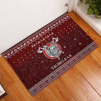 Vikings Fa La La La Christmas Rubber Doormat Xmas Holiday Patterns - Wonder Print Shop