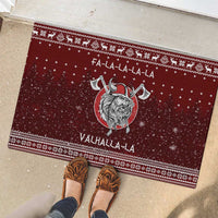 Vikings Fa La La La Christmas Rubber Doormat Xmas Holiday Patterns - Wonder Print Shop