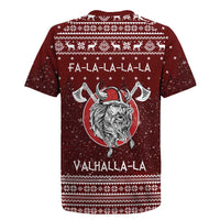 Vikings Fa La La La Christmas Rugby Jersey Xmas Holiday Patterns - Wonder Print Shop
