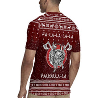 Vikings Fa La La La Christmas Rugby Jersey Xmas Holiday Patterns - Wonder Print Shop